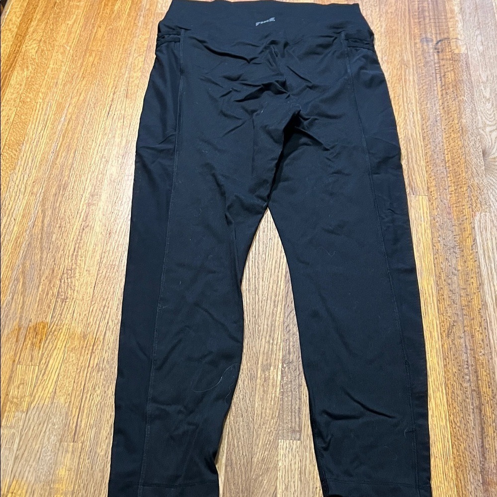 PINK Victoria's Secret Ultimate Medium Black Pull On Pockets Yoga Ankle Leggings - Picture 5 of 6